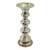 14.75" Silver Traditional Antique Pillar Candle Holder
