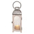 Gray and White Classic Wooden Lantern Candle Holder 13.25”