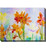 White and Red Canna Watercolor Outdoor Canvas Rectangular Wall Art Decor 30" x 40"