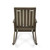 46" Gray Contemporary Outdoor Furniture Patio Rocking Chair - Cream White Cushion