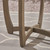 3-Piece Gray Outdoor Furniture Patio Bistro Set - Cream White Cushions