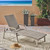 77.25" Gray and Silver Wicker Outdoor Furniture Patio Chaise Lounge