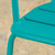 3-Piece Matte Teal Blue Handcrafted Outdoor Furniture Patio Bistro Set