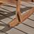 39.5" Brown Contemporary Slat Backed Outdoor Patio Rocking Chair