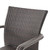 Set of 4 Brown Contemporary Outdoor Furniture Patio Dining Chairs 32.5"