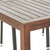 7-Piece Brown Finish Wood Outdoor Furniture Patio Dining Set - Beige Cushions