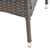 7-Piece Brown Finish Wood Outdoor Furniture Patio Dining Set - Beige Cushions
