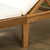 78.75" Brown Contemporary Wood Outdoor Furniture Patio Chaise Lounge - White Cushion