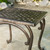 Set of 2 Bronze and Black Contemporary Square Outdoor End Tables 18"