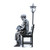 36.5" Old Couple with Street Lamp Outdoor Garden Statue