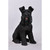 13" Sitting Schnauzer Outdoor Garden Statue