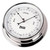 6” Compact Adjustable Outdoor Silver and White Round Barometer