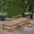 78.75" Brown and Gray Contemporary Outdoor Patio Chaise Lounge