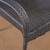 3pc Gray Round Table Outdoor Patio Bistro Set 35.25"