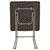 29" Brown Square Contemporary Outdoor Patio Folding Table