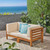 2-Piece Beige and Brown Outdoor Patio Sectional Loveseat Set 30.25"