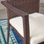 3pc Brown and Gray Traditional Outdoor Patio Bistro Set 35"