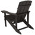35" Shadow Gray Cottage Vertical Adirondack Patio Lounger Chair