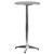 45" Silver Round Outdoor Furniture Patio Folding Bar Table - Enhance Your Space with Style and Functionality