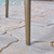 47.25" Gray Contemporary Round Outdoor Dining Table