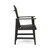 Set of 2 Charcoal Gray Traditional Outdoor Adirondack Dining Chairs 39"