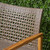 2pc Mocha Brown Outdoor Patio Loveseat and Coffee Table Set 52"