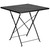 28'' Black Square Outdoor Patio Folding Table
