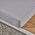 4-Piece Light Gray Aluminum and Wood Outdoor Furniture Patio Sofa Set - White Cushions