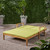 79.25" Green and Brown Outdoor Patio Double Chaise Lounge
