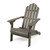 36" Gray Outdoor Patio Foldable Adirondack Chair - Stylish Elegance for Your Outdoor Retreat