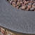 2pc Brown and Gray Round Outdoor Patio Fire Pit with Tank Holder Set 32.25"