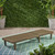 78.75" Gray Traditional Outdoor Patio Rectangular Chaise Lounge