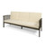 Maximize Style and Comfort with 77.75" Gray and Cream White Outdoor Patio Sofa