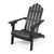 36" Charcoal Gray Outdoor Patio Foldable Adirondack Chair