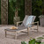 78.75" Gray and Black Contemporary Outdoor Patio Chaise Lounge