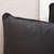18.5" Black Rectangular Contemporary Outdoor Patio Throw Pillow