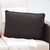 18.5" Black Rectangular Contemporary Outdoor Patio Throw Pillow