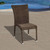 4-Piece Brown Bari Wicker Outdoor Patio Dining Chair Set 35"