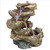 21.5" Illuminating River Five Basin Cascading Outdoor Garden Fountain