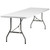 96" Granite White & Gray Rectangular Outdoor Patio Folding Table - Convenient & Stylish