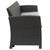 67.5" Charcoal Gray Outdoor Patio Furniture Sofa - Gray Cushion