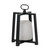 16.25" Black and White Contemporary Lantern with Frame