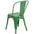 33" Green Commercial Grade Stackable Dining Chair