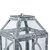 19.5" Gray and Clear Distressed Style Classic Large Lantern