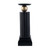 15" Black and Gold Pillar Candle Holder