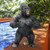 14.5" Great Ape Monster Jungle Large Outdoor Garden Statue