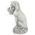 19" Dog with a Basket of Flowers Outdoor Garden Statue