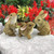 Set of 3 Baby Bunny Rabbit Spring Outdoor Garden Figures 5"