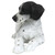 14" Resting Black and White Pointer Puppy Statue