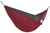 Traveler's Nylon Hammock: 128" Red/Gray, Lightweight, Heavy Duty, Perfect for On-the-Go!